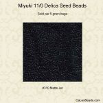 Black Miyuki Seed Beads