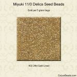 Gold Miyuki Seed Beads