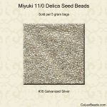 Silver Miyuki Seed Beads