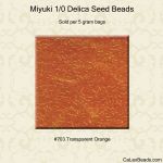 Orange Miyuki Seed Beads