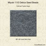 Grey Miyuki Seed Beads