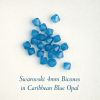 Swarovski 5328:4mm Caribbean Blue Opal [20]
