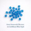 Swarovski 5328:6mm Caribbean Blue Opal [20]