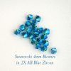 Swarovski 5328:4mm Blue Zircon, AB 2X [20]