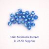 Swarovski 5328:4mm Sapphire, AB 2X [20]