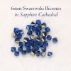 Swarovski 5328:6mm Sapphire Cathedral [20]