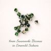 Swarovski 5328:4mm Emerald Sahara [20]