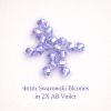 Swarovski 5328:4mm Violet, AB 2X [20]