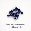 Swarovski 5328:4mm Purple Velvet, AB [20]