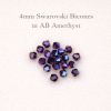 Swarovski 5328:4mm Amethyst, AB [20]