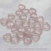 Heart Beads 10mm:Rosaline, Transparent [25]
