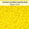 2.5x5mm CzechMate 2-Hole SuperDuo Beads Limon, Opaque| 10g
