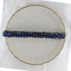 Barrettes:Tri Peaks Sapphire Vitrial 4" [ea]