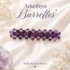 Barrettes:Bubbles, Amethyst 3" [ea]