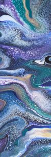 Rectangle Painting 12x36:Currents