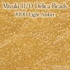 Miyuki 11/0 Delica Beads #0100 Light Amber Transparent 5g