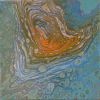 Square Painting 8x8:Ember In The Tide