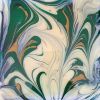 Square Painting 8x8:Emerald Reverie